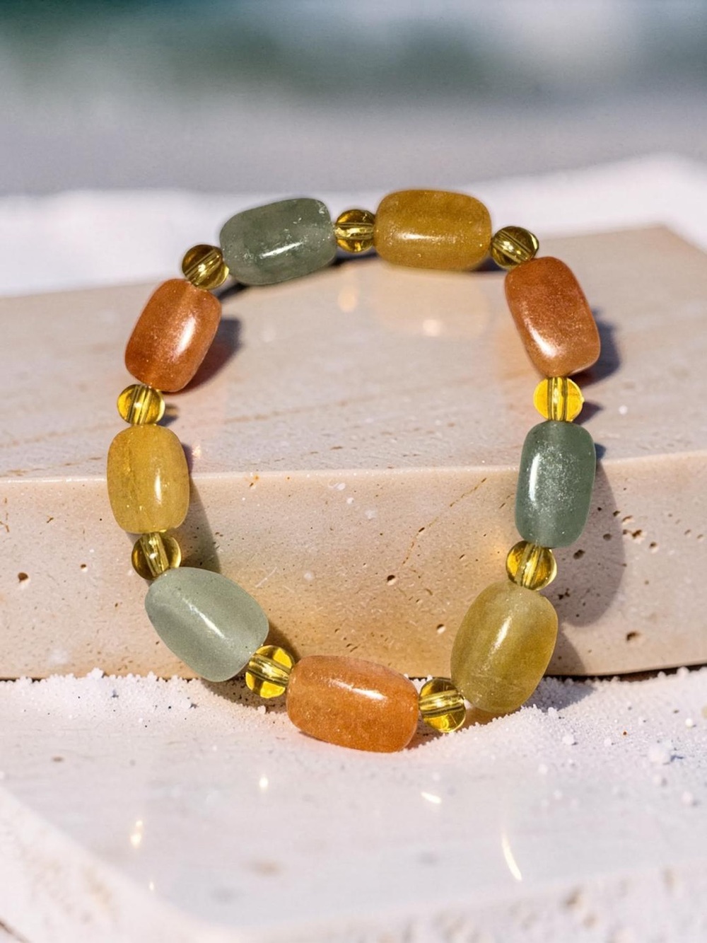 Multi colored Jade Bracelet